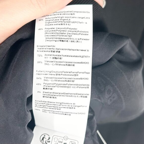 NWT Boss Hugo Boss Caleco Double Breasted Wool Long Coat - Picture 8 of 8